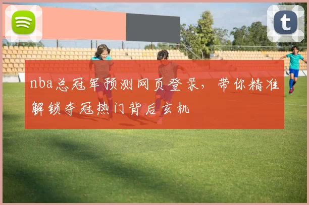 nba总冠军预测网页登录，带你精准解锁夺冠热门背后玄机